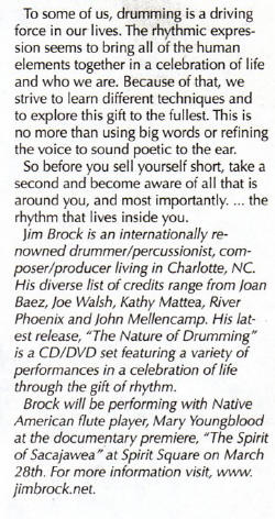 The Language of Drumming by Jim Brock — full article about rhythm as the operating system of the Earth, healing power of drumming and its connection to life