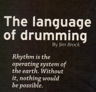 The Language of Drumming by Jim Brock